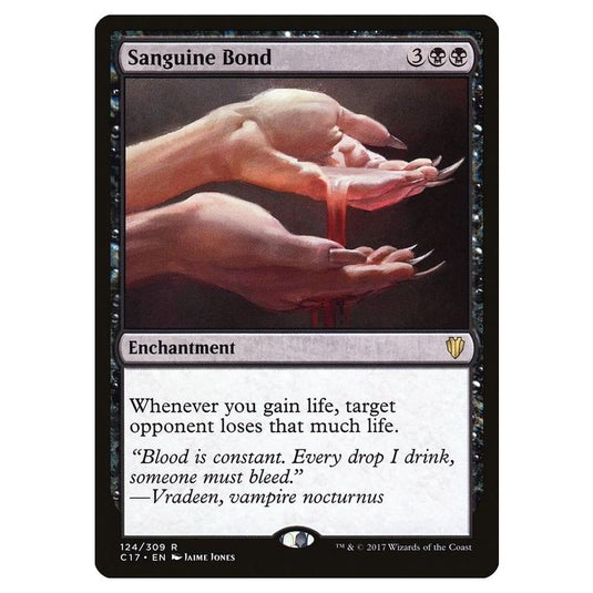 Magic The Gathering - Commander 2017 - Sanguine Bond - 124/309
