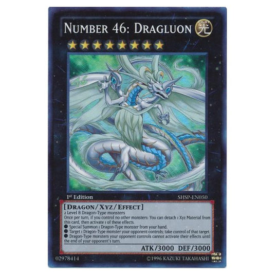 Yu-Gi-Oh! - Shadow Specters - Number 46: Dragluon (Super Rare) SHSP-EN050
