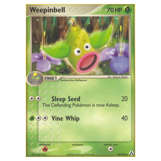 Pokemon - EX Legend Maker - Weepinbell - 47/92