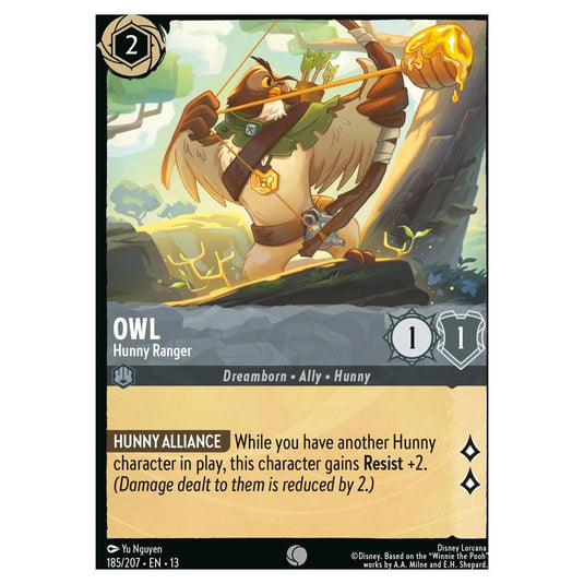 Lorcana - Attack of the Vine! - Owl - Hunny Ranger (Common) - 185/207
