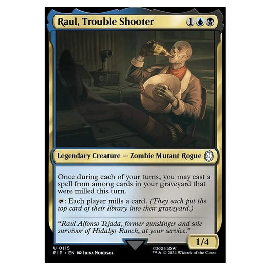Magic The Gathering - Universes Beyond - Fallout - Raul, Trouble Shooter - 0115