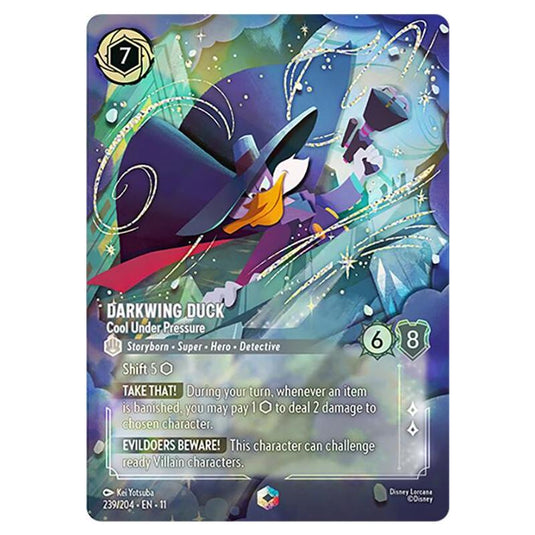 Lorcana - Winterspell - Darkwing Duck - Cool Under Pressure (Enchanted) - 239/204