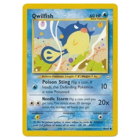Pokemon - Neo Revelation - Qwilfish - 49/64/64