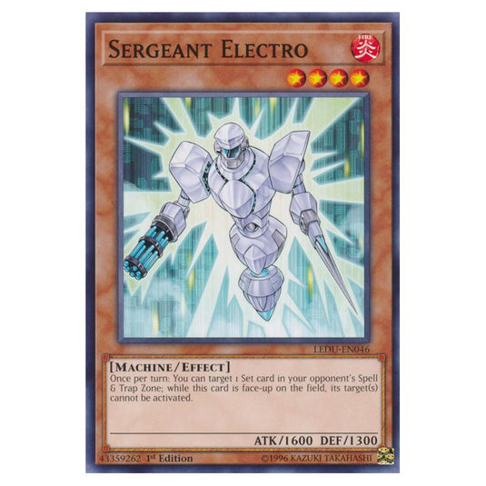 Yu-Gi-Oh! - Legendary Duelists - Sergeant Electro (Common) LEDU-EN046