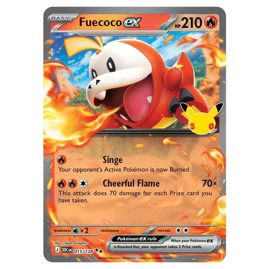 Pokemon - 30th Celebration - Fuecoco ex - 015/128