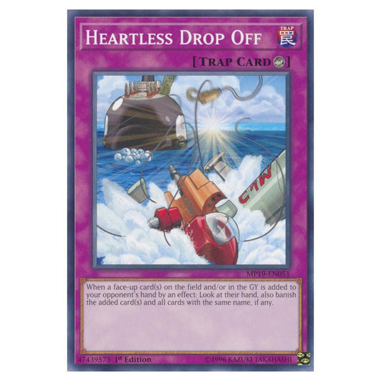 Yu-Gi-Oh! - 2019 Gold Sarcophagus Tin Mega Pack - Heartless Drop Off (Common) MP19-EN051