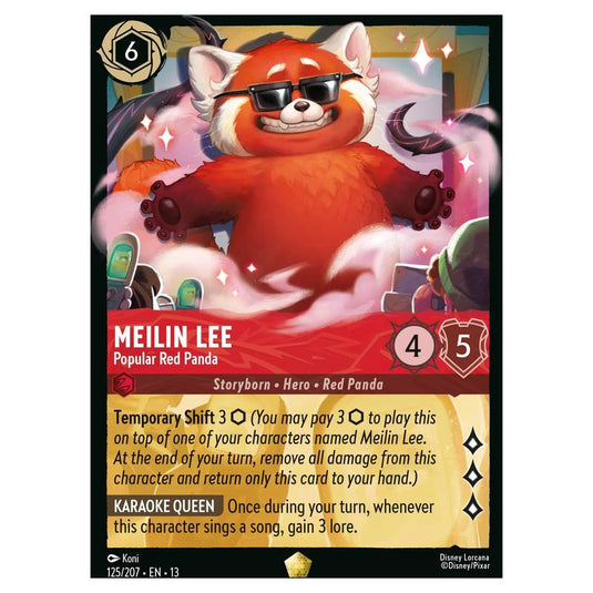 Lorcana - Attack of the Vine! - Meilin Lee - Popular Red Panda (Legendary) - 125/207