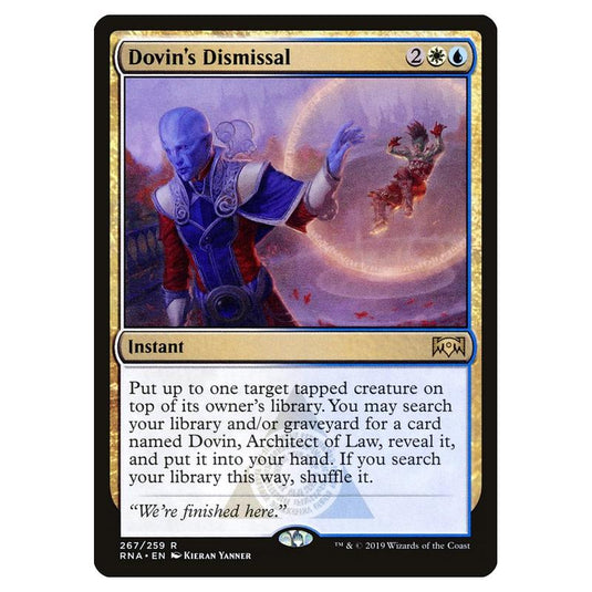 Magic the Gathering - Ravnica Allegiance - Dovin\\'s Dismissal - 267/259