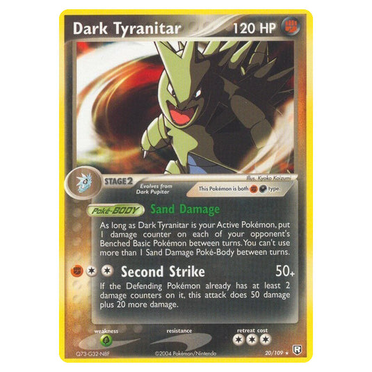 Pokemon - EX Team Rocket Returns - Dark Tyranitar - 020/109