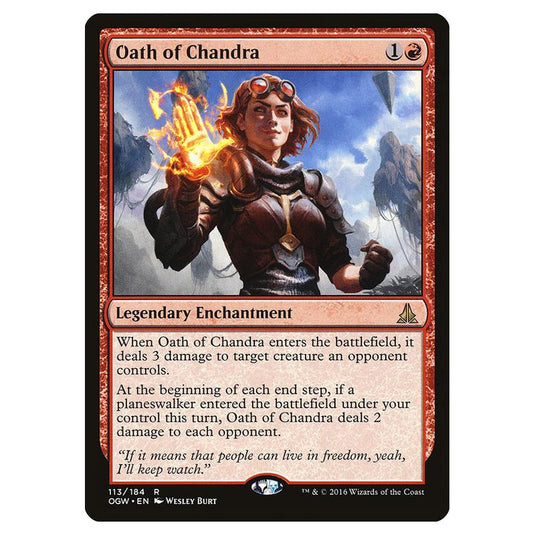 Magic the Gathering - Oath of the Gatewatch - Oath of Chandra - 113/184