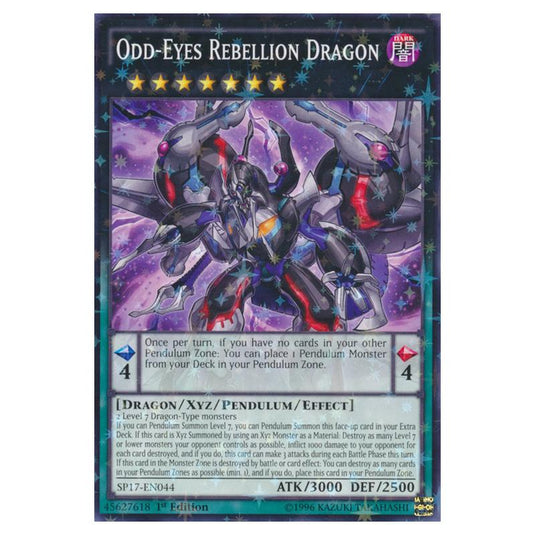 Yu-Gi-Oh! - Star Pack Battle Royal - Odd-Eyes Rebellion Dragon (Starfoil Rare) SP17-EN044