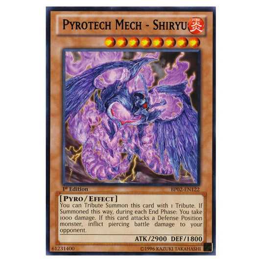 Yu-Gi-Oh! - Battle Pack 2 - War of the Giants - Pyrotech Mech - Shiryu (Rare) BP02-EN122
