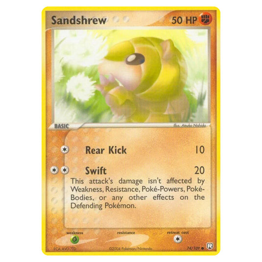 Pokemon - EX Team Rocket Returns - Sandshrew - 074/109