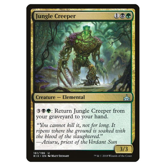 Magic The Gathering - Rivals Of Ixalan - Jungle Creeper - 161/196 (Foil)