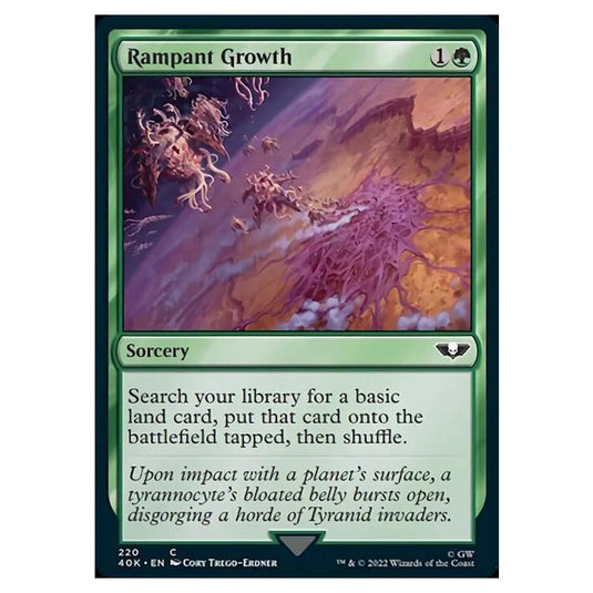 Magic The Gathering - Universes Beyond - Warhammer 40k - Rampant Growth - 220/168
