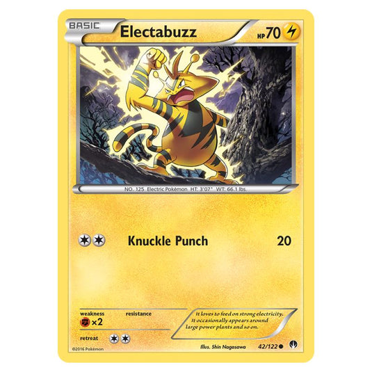 Pokemon - XY - Breakpoint - Electabuzz - 42/122 (Reverse Holo)