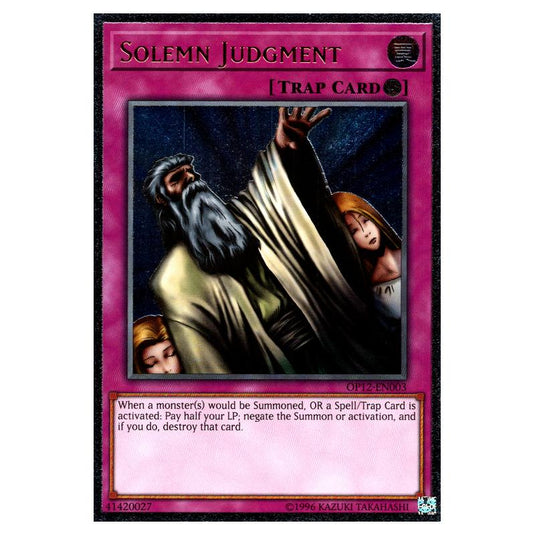 Yu-Gi-Oh! - OTS Tournament Pack 12 - Solemn Judgment (Ultimate Rare) OP12-EN003