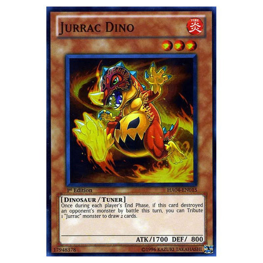Yu-Gi-Oh! - Hidden Arsenal 4 - Trishula's Triumph - Jurrac Dino (Super Rare) HA04-EN015