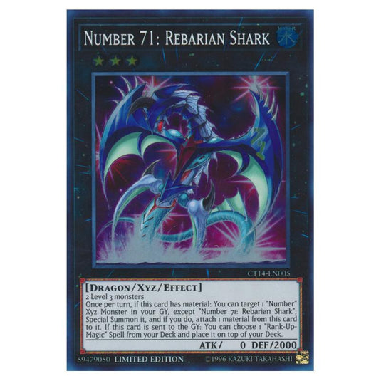 Yu-Gi-Oh! - 2017 Mega-Tins - Number 71: Rebarian Shark (Super Rare) CT14-EN005