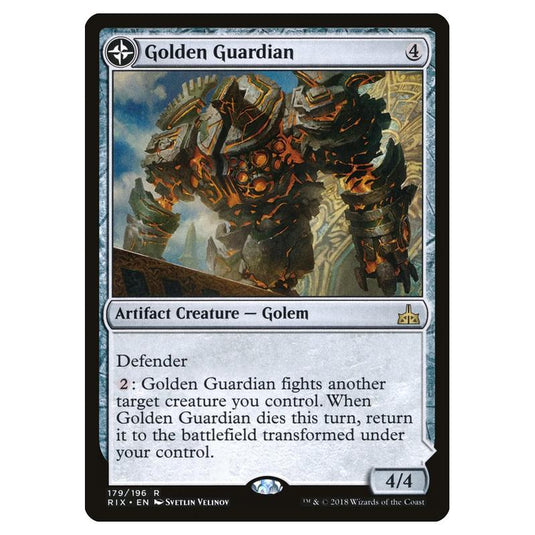 Magic The Gathering - Rivals Of Ixalan - Golden Guardian // Gold-forge Garrison - 179/196