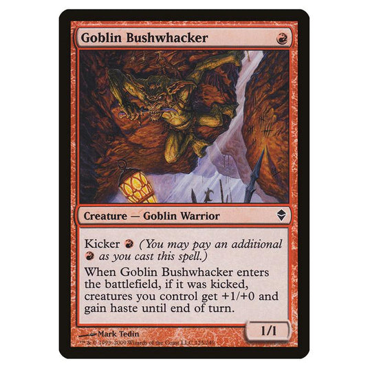 Magic The Gathering - Zendikar - Goblin Bushwhacker - 125/249