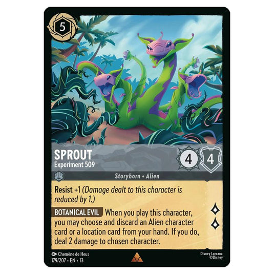 Lorcana - Attack of the Vine - Sprout - Experiment 509 (Rare) - 179/207