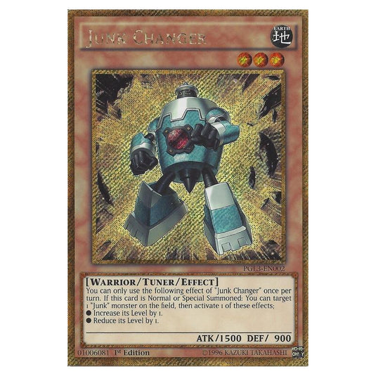 Yu-Gi-Oh! - Premium Gold - Infinite Gold - Junk Changer (Gold Secret Rare) PGL3-EN002