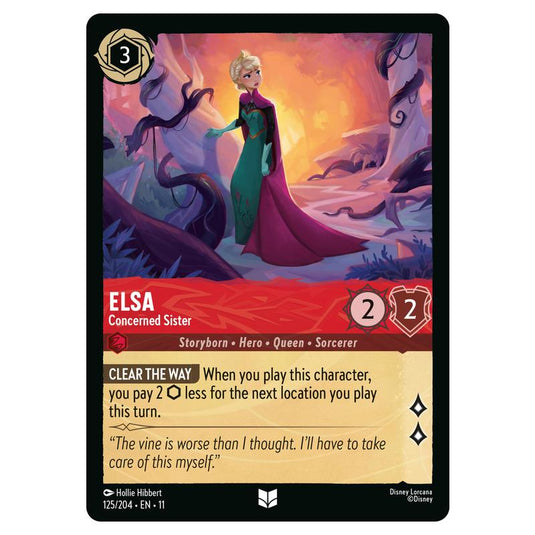 Lorcana - Winterspell - Elsa - Concerned Sister (Uncommon) - 125/204