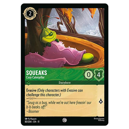 Lorcana - Winterspell - Squeaks - Cozy Caterpillar (Common) - 080/204