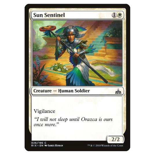 Magic The Gathering - Rivals Of Ixalan - Sun Sentinel - 26/196 (Foil)