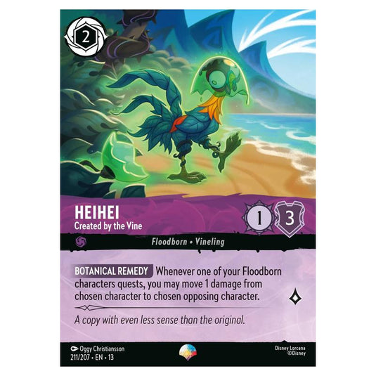 Lorcana - Attack of the Vine! - Heihei - Created by the Vine (Epic) - 211/207