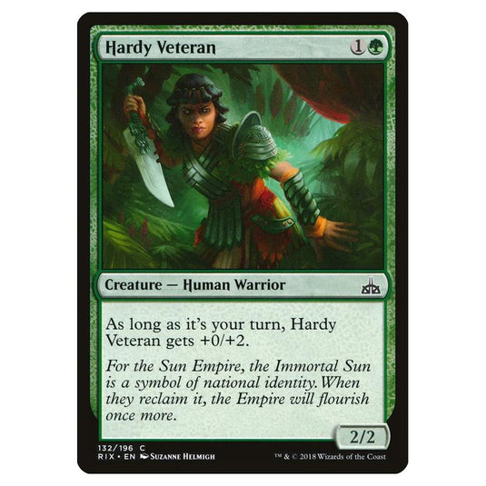 Magic The Gathering - Rivals Of Ixalan - Hardy Veteran - 132/196 (Foil)