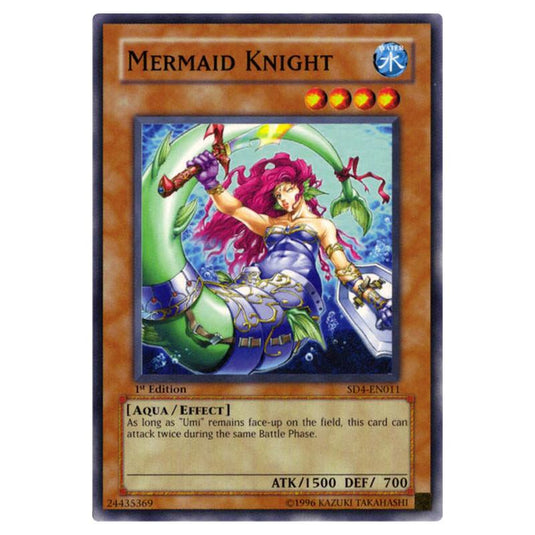 Yu-Gi-Oh! - Structure Deck - Fury from the Deep - Mermaid Knight (Common) SD4-EN011