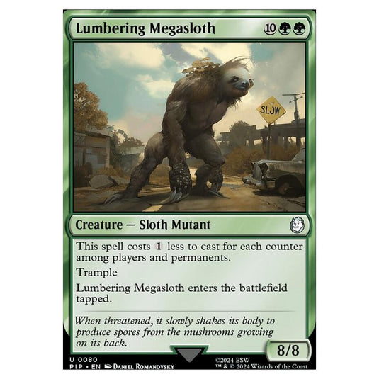 Magic The Gathering - Universes Beyond - Fallout - Lumbering Megasloth - 0080