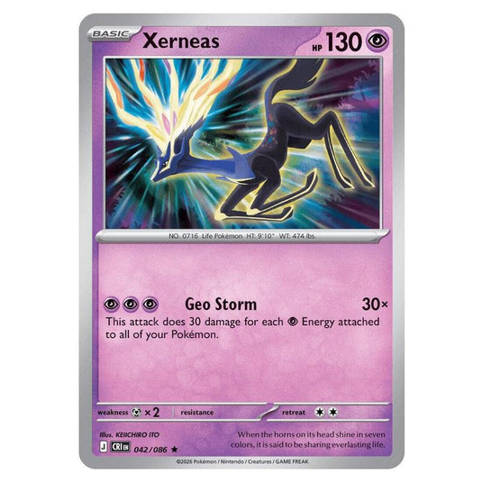 Pokemon - Mega Evolution - Chaos Rising - Xerneas - 042/086
