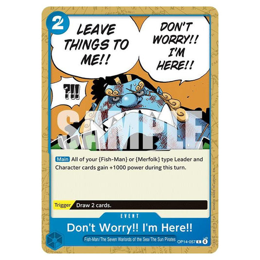 One Piece - OP14 - The Azure Sea's Seven - Don't Worry!! I'm Here!! - OP14-057