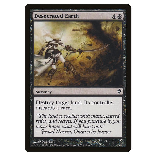 Magic The Gathering - Zendikar - Desecrated Earth - 86/249 (Foil)