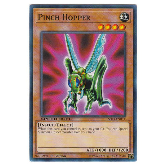 Yu-Gi-Oh! - Speed Duel Starter Decks - Ultimate Predators - Pinch Hopper (Common) SS03-ENB11