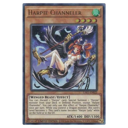 Yu-Gi-Oh! - Lost Art Promos - Harpie Channeler (Ultra Rare) - LART-EN025