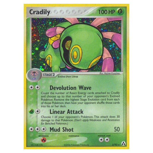Pokemon - EX Legend Maker - Cradily - 03/92