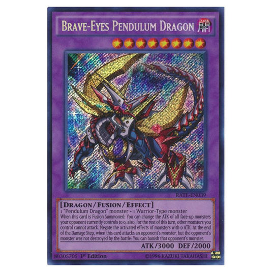 Yu-Gi-Oh! - Raging Tempest - Brave-Eyes Pendulum Dragon (Secret Rare) RATE-EN039