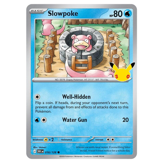 Pokemon - 30th Celebration - Slowpoke - 016/128