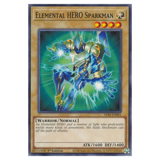 Yu-Gi-Oh! - 2-Player Starter Set - Elemental HERO Sparkman (Common) STAS-EN001