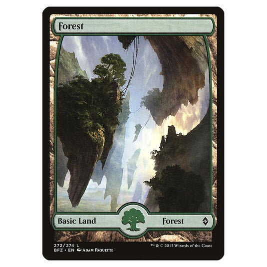 Magic The Gathering - Battle For Zendikar - Forest - 272/274 (Foil)