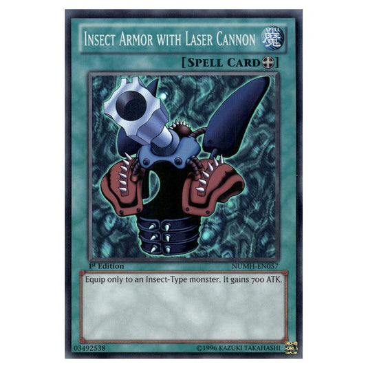 Yu-Gi-Oh! - Number Hunters - Insect Armor with Laser Cannon (Super Rare) NUMH-EN057