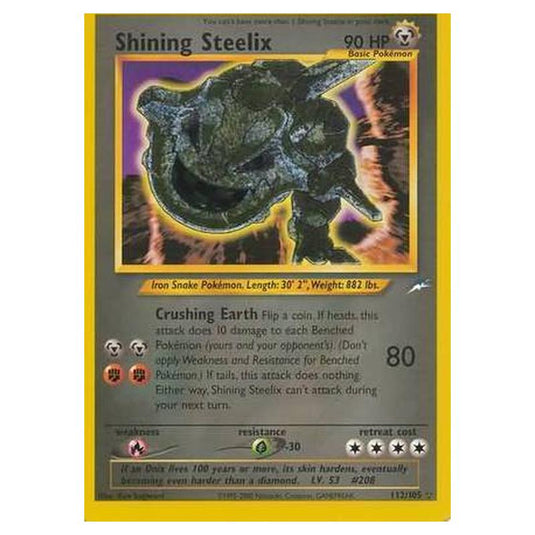 Pokemon - Neo Destiny - Shining Steelix - 112/105