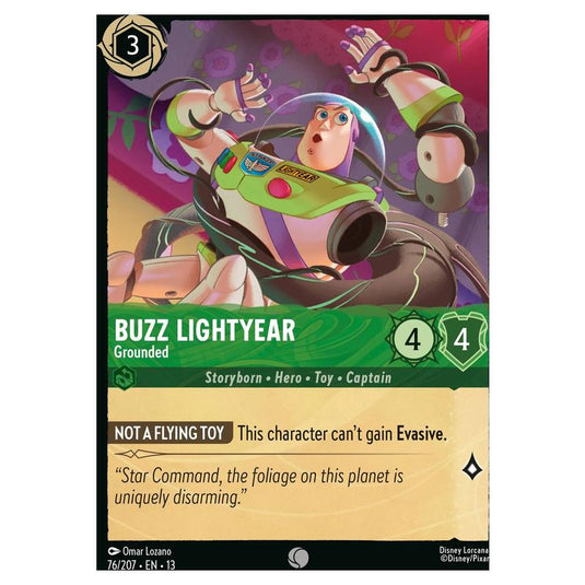 Lorcana - Attack of the Vine! - Buzz Lightyear - Grounded (Common) - 76/207