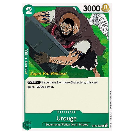 One Piece - ST-02: Starter Deck - Worst Generation - Super Pre-Release - Urouge - ST02-003p