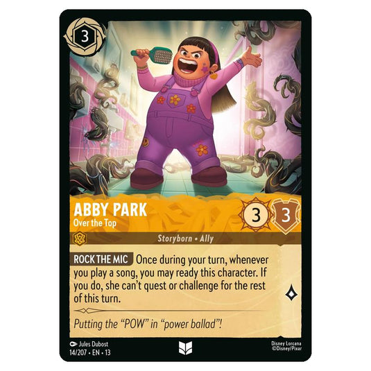 Lorcana - Attack of the Vine - Abby Park - Over the Top (Uncommon) - 14/207