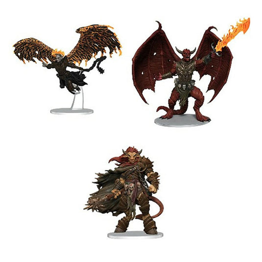 Dungeons &amp; Dragons - Icons of the Realms Miniatures - Archdevils - Bael, Bel, and Zariel